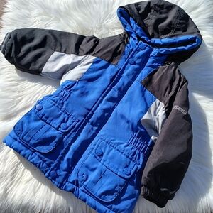 Oshkosh B'gosh Winter Coat Jacket boys size 24 months Blue Black Gray toddler